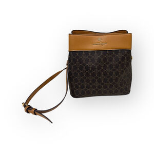 Nanette Lepore Colleen Logo Triple Section Bucket Shoulder Crossbody Bag​​